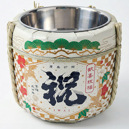1月21日以降納品可【レンタル】 鏡開き用 デザイナーズ樽「祝」 4斗空樽